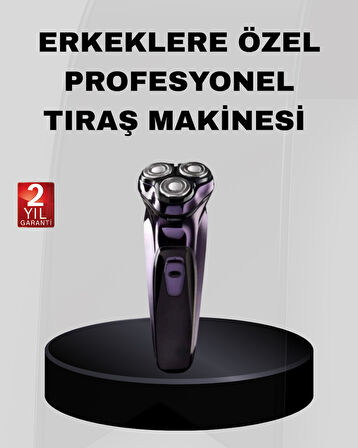 Profesyonel Şarjlı Tıraş Makinesi Ayarlanabilir Başlıklı Kablosuz