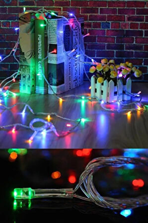 10 Metre 100 Ledli 8 Fonksiyonlu Karışık Renkli RGB Led Lamba