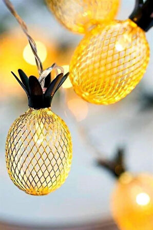 Dekoratif Pilli Pineapple Ananas Pilli Şerit Led Işık (1 Metre)