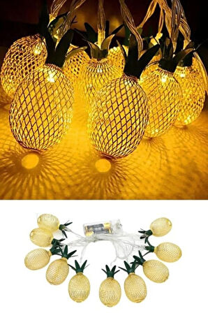 Dekoratif Pilli Pineapple Ananas Pilli Şerit Led Işık (1 Metre)
