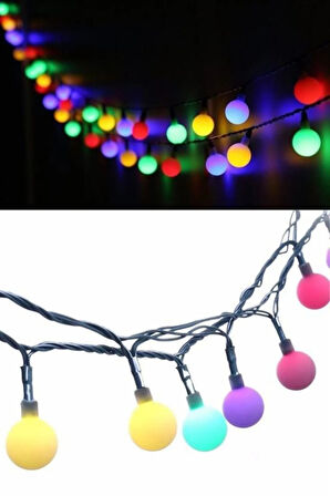 Dekoratif Minik Top 40 Ledli Dekoratif Dolama Led Işık (RGB)