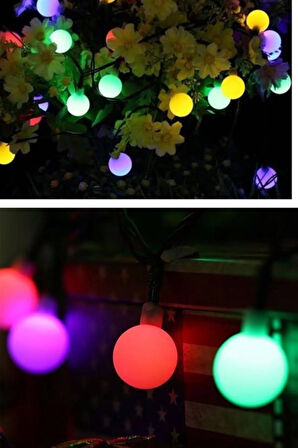 Dekoratif Minik Top 40 Ledli Dekoratif Dolama Led Işık (RGB)