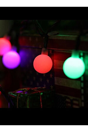 Dekoratif Minik Top 40 Ledli Dekoratif Dolama Led Işık (RGB)