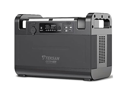 Teksan Jeneratör Go On 1500w Taşınabilir Güç Istasyonu, Güç Kaynağı, Güneş Paneliyle Şarj Desteği, Hafif, Led