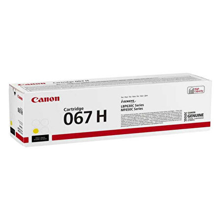 Canon CRG-067H / i-Sensys MF-655Cdw Orjinal Sarı Toner