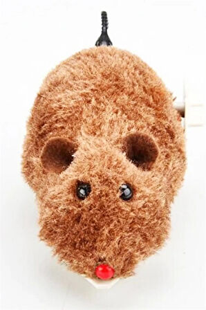 Kurmalı Kedi Eğitim Oyuncağı Tüylü Peluş Fare Oyunu İnteraktif Sevimli Eğlenceli Oyuncak