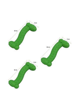 Tiny Kemik Oyuncağı Tırtıklı Yüzey Küçük Kemik Plastik Köpek Oyuncağı