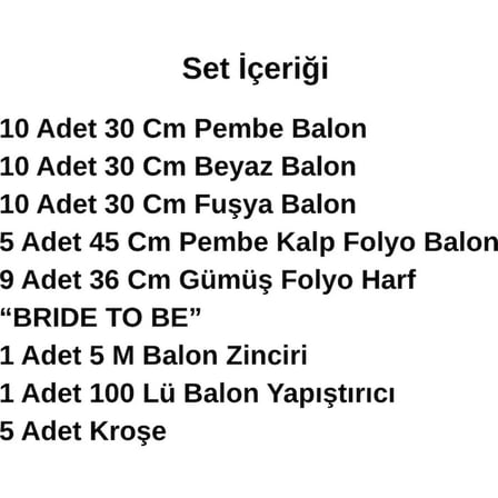 Bride To Be Temalı Gümüş Folyo Harf Pembe Beyaz Fuşya Balonlar Pembe Kalp Süsleme