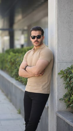 Erkek Kısa Kollu Yakalı Tişört