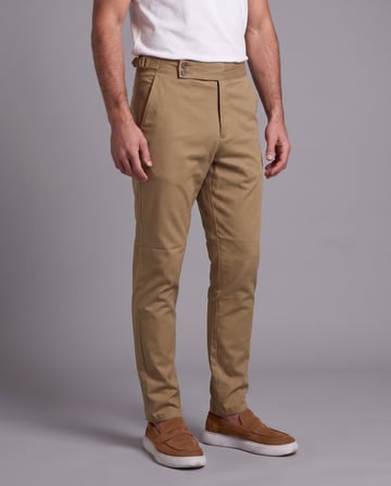 Erkek Toka Detaylı Kumaş Pantolon