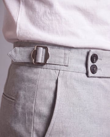 Erkek Toka Detaylı Kumaş Pantolon