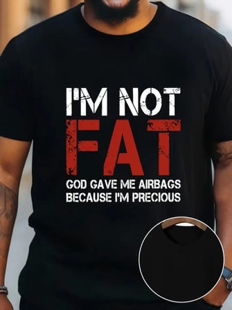 Siyah Bisiklet Yaka Oversize Baskılı T-shirt