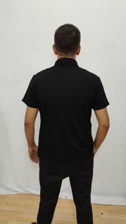 Erkek Kısa Kollu Hakim Yaka önü Düğmeli Viskon Bluz