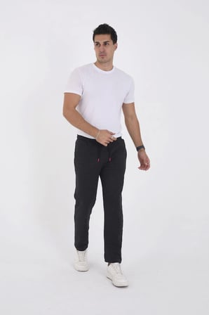 Antrasit Unisex Basic Eşofman Pantolon - Üç İplik