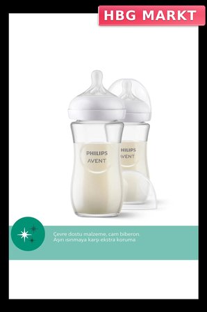 Mey İthalat®   Doğal Tepkili Natural Response Cam Biberon 240 ml 1+ Ay
