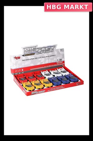 Mey İthalat® SR-1310-11-12-13 Çek Bırak Işıklı ve Müzikli Spor Araba 1:36 -Vardem