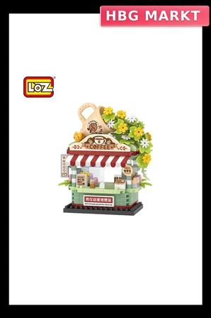 Mey İthalat® LZ-8852  KAHVE DÜKKANI 290 PARÇA BLOCK OYUNCAK
