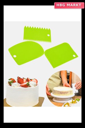 Pasta Hamur Şekillendirici Spatula Kesici Kazıyıcı Dekoratör Set