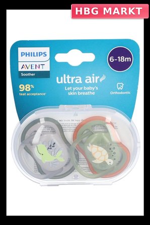 Mey İthalat®   Ultra Air Emzik 6-18 Ay Erkek