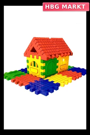 3D Yapı ve Tasarım Blokları 64 Parça Eğitici Oyuncak