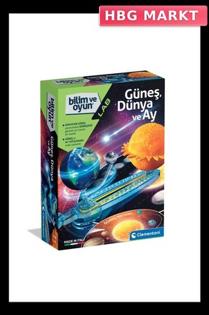 Mey İthalat® 64738 Bilim ve Oyun - Dünya, Güneş, Ay