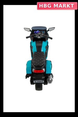 Ledli Akülü Motor 12 Volt Turkuaz Çocuk Elektrikli Araba