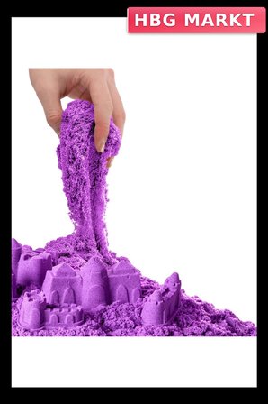 Mey İthalat® 03689  Aksesuarlı Mor Kinetik Oyun Kumu 500 gr