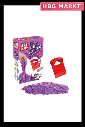 Mey İthalat® 03689  Aksesuarlı Mor Kinetik Oyun Kumu 500 gr