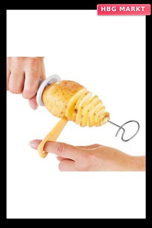 Spiral Patates Dilimleyici Aparat Çubukta Patates Cips Yapma