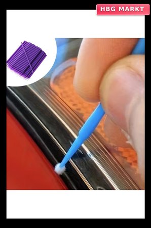 100lü Mini Tek Kullanımlık Araba Rötüş Fırçası