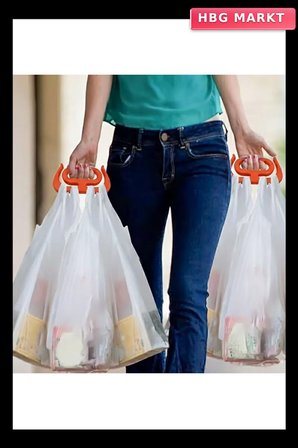 Ergonomik Poşet Taşıma Aparatı Ağır Yük Taşıyıcı Tutacak, Elden Kesme Yapma
