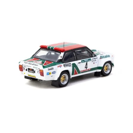 Mey İthalat® Tarmac Works 1/64 FIAT 131 ABARTH Rally Rallye de Portugal - Vinho do Porto 1978 Winner #04