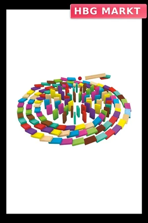 Mey İthalat® 4456 Renkli Ahşap Domino