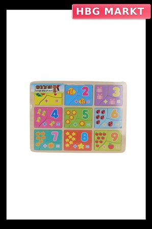 Ahşap Bul Tak Bulmaca Puzzle 27 Parça Eğitici Oyuncak