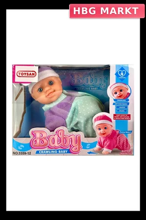 Mey İthalat® Pilli Emekleyen Sesli Bebek