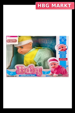 Mey İthalat® Pilli Emekleyen Sesli Bebek