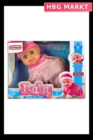 Mey İthalat® Pilli Emekleyen Sesli Bebek