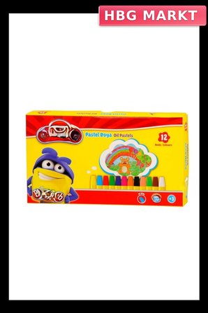 12 Renk Pastel Boya Seti Eğitici Sanat Malzemesi