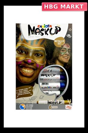 Metalik Yüz Boyası 6 Renk Carioca 6 Gr Eğitici Oyuncak