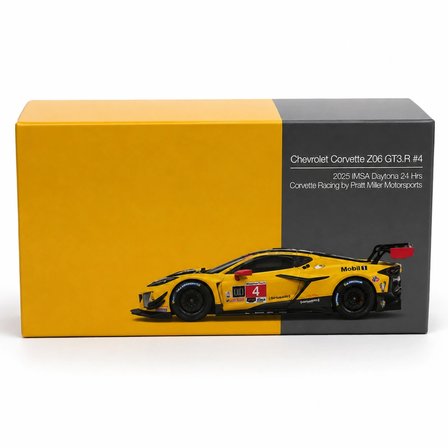 Mey İthalat® 1/64 Model Araç Z06 GT3.R #4 Corvette Racing by Pratt Miller Motorsports 2025 IMSA Daytona 24 Hrs