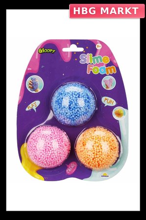 Eğitici Slime Köpük 3'lü Set 2,5gr El Yapımı Oyuncak
