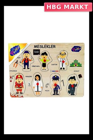 Mey İthalat® 163/164/165  Ahşap Tutmalı Meslekler