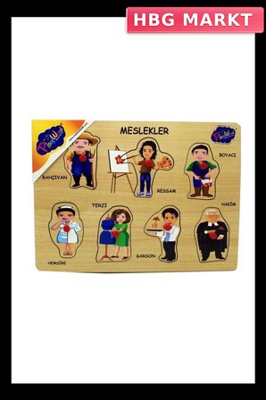 Mey İthalat® 163/164/165  Ahşap Tutmalı Meslekler