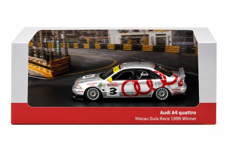 Mey İthalat® 1/64 Model Araç A4 Quattro Macau Guia Race 1996 Winner Frank Biela