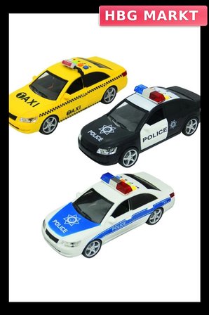 Mey İthalat®  1:16 Sesli Işıklı Polis ve Taksi