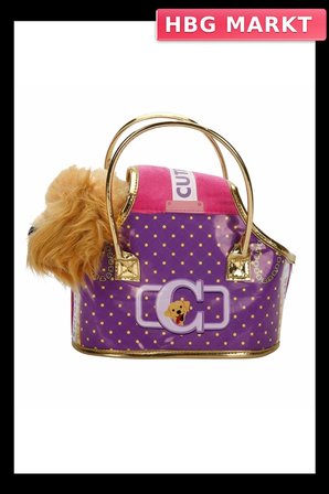 Mey İthalat® Taşıma Çantalı Peluş Köpek
