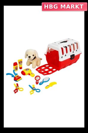 Mey İthalat® Çantalı Peluş Köpek Kuaför Seti