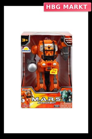 Mey İthalat®  40497 M.A.R.S Sesli ve Işıklı Zırhlı Robot