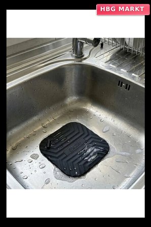 Siyah Kare Evye Gider Koku Önleyici Silikon Mat Lavabo Süzgeç ve Haşere Eng