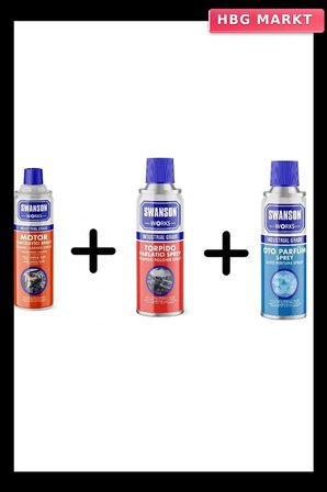 Swanson Works Torpido Oto Parfüm Motor Temizleyici Seti
